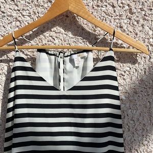Amuse Society Black and White Striped Slip Dress